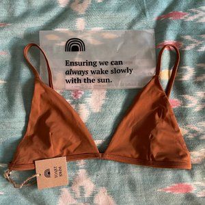NWT Toast Swim Triangle Top (s)  & High Hip Bottoms (m) in Panama